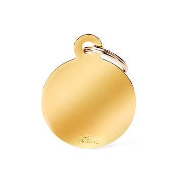Myfamily Circle Big Gold Brass For Tag Machine 
