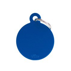 MYFAMILY CIRCLE BIG ALLUMINUM BLUE FOR TAG MACHINE 