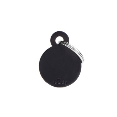 MYFAMILY CIRCLE SMALL ALLUMINUM BLACK FOR TAG MACHINE ST
