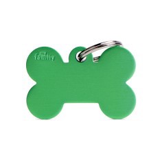 MYFAMILY BONE BIG ALLUMINUM GREEN FOR TAG MACHINE ST