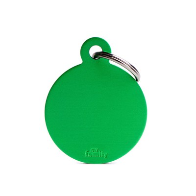 MYFAMILY CIRCLE BIG ALLUMINUM GREEN FOR TAG MACHINE ST