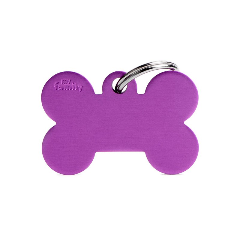 MYFAMILY BONE BIG ALLUMINUM PURPLE FOR TAG MACHINE ST