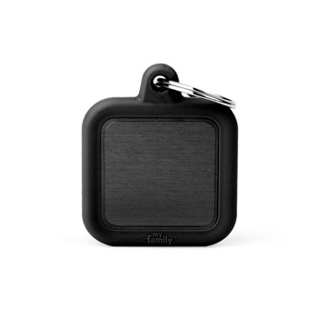 Myfamily Black Square Alu Black Rubber 