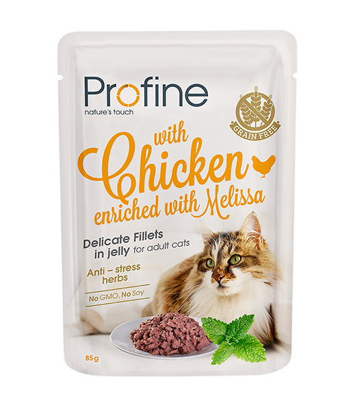 Profine Adult Cat Pouch Fillets In Jelly With Chicken 85 G