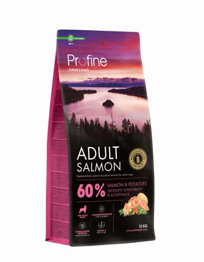 PROFINE DOG DRY ADULT SALMON 12KG