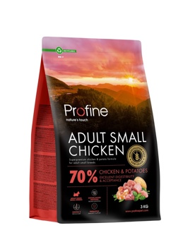 PROFINE DOG DRY ADULT SMALL CHICKEN 3KG