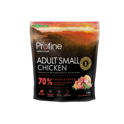 PROFINE DOG DRY ADULT SMALL CHICKEN 1KG