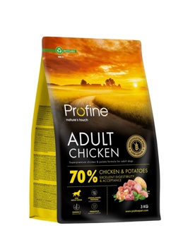 PROFINE DOG DRY ADULT CHICKEN 3KG
