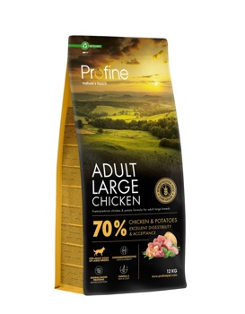 PROFINE DOG DRY ADULT LARGE CHICKEN 12KG