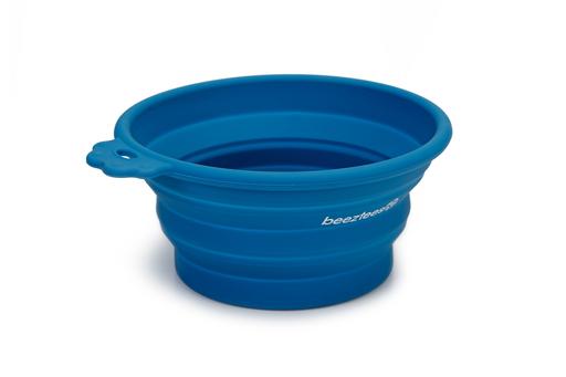 Bz Siliconen Inklapbaar Eetbak Blauw 17X15 550ML