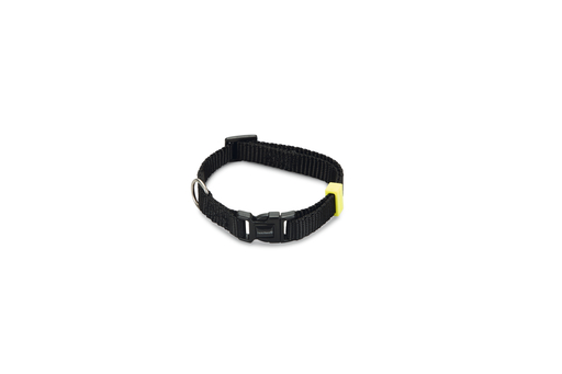Bz Nylon Halsband Uni Zwart 20-30X10