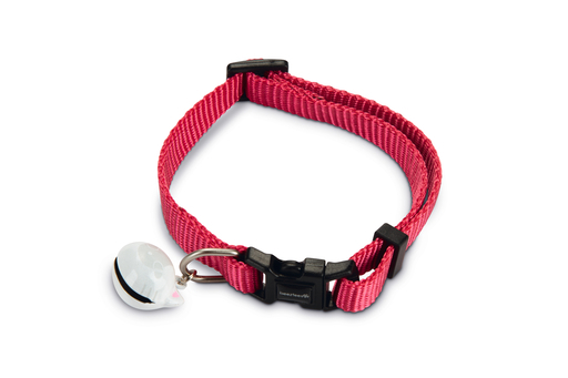Bz Nylon Kattenhalsband Uni Roze 20-30X1