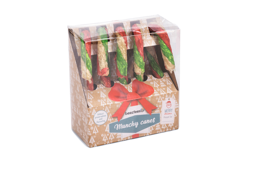 BZ KERST CANDY CANE MUNCHY HONDENSNACK 5ST