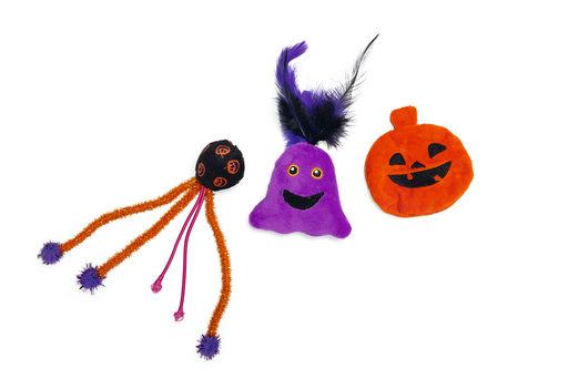 BZ HALLOWEEN KATTENSPEELGOED BOEH 3ST ASS