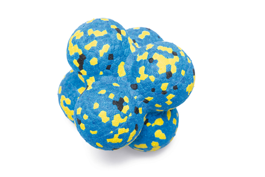 BZ FETCH FOAM SPEELGOED ATOOM BLAUW 8CM