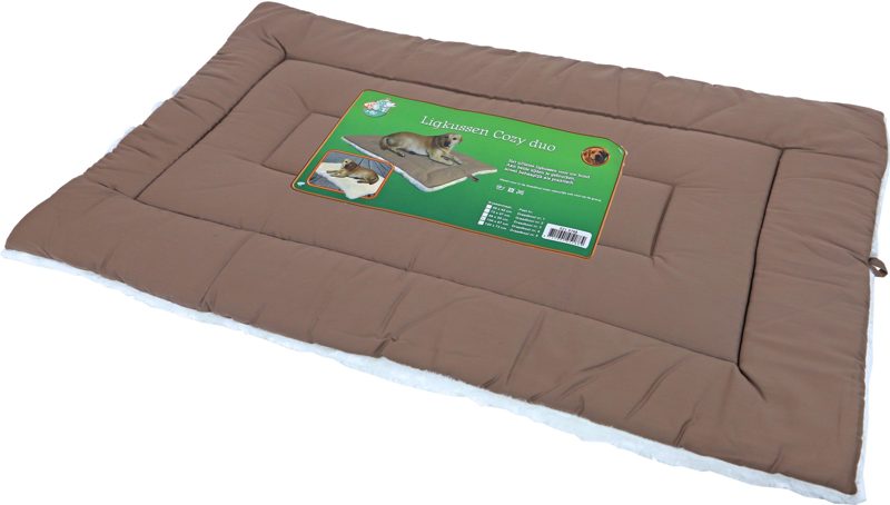 LIGKUSSEN COZY DUO BRUIN/W. 104X67 CM