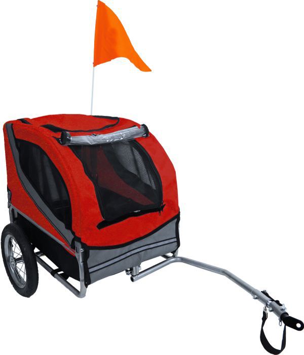 FIETSKAR RUNNER 1 ROOD/GRIJS