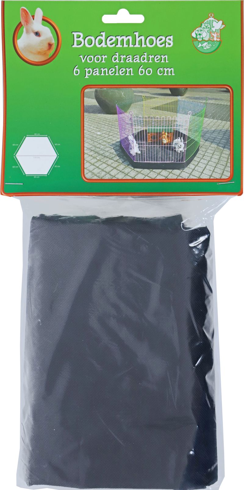 BODEMHOES VOOR DRAADREN ZWART 11 CM HOOG