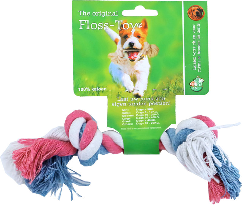 FLOSS-TOY BLAUW/ROZE/WIT MINI