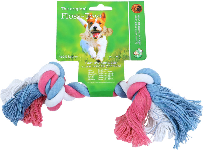 FLOSS-TOY BLAUW/ROZE/WIT SMALL