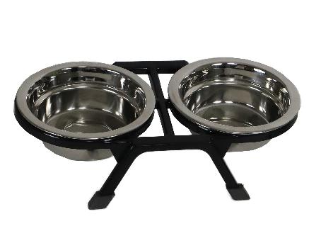 Dinnerset Pl.+2 Rvs Bakken Zwart 11,5Cm