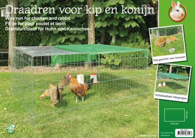 BOON DRAADREN+ZONNEDOEK VERZINKT 144X116