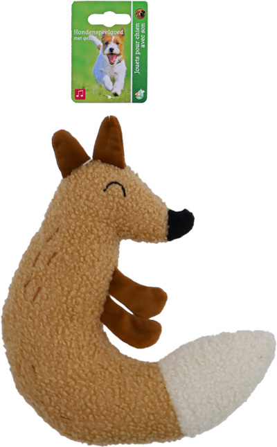 BOON HOND SPEELG. VOS TEDDY+PIEP+RITSEL ORNJE 23CM