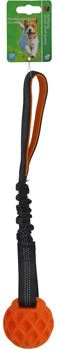 BOON HOND SPEELG. APPORTEERBAL TPR ORANJE 7CM+STRETCHLUS