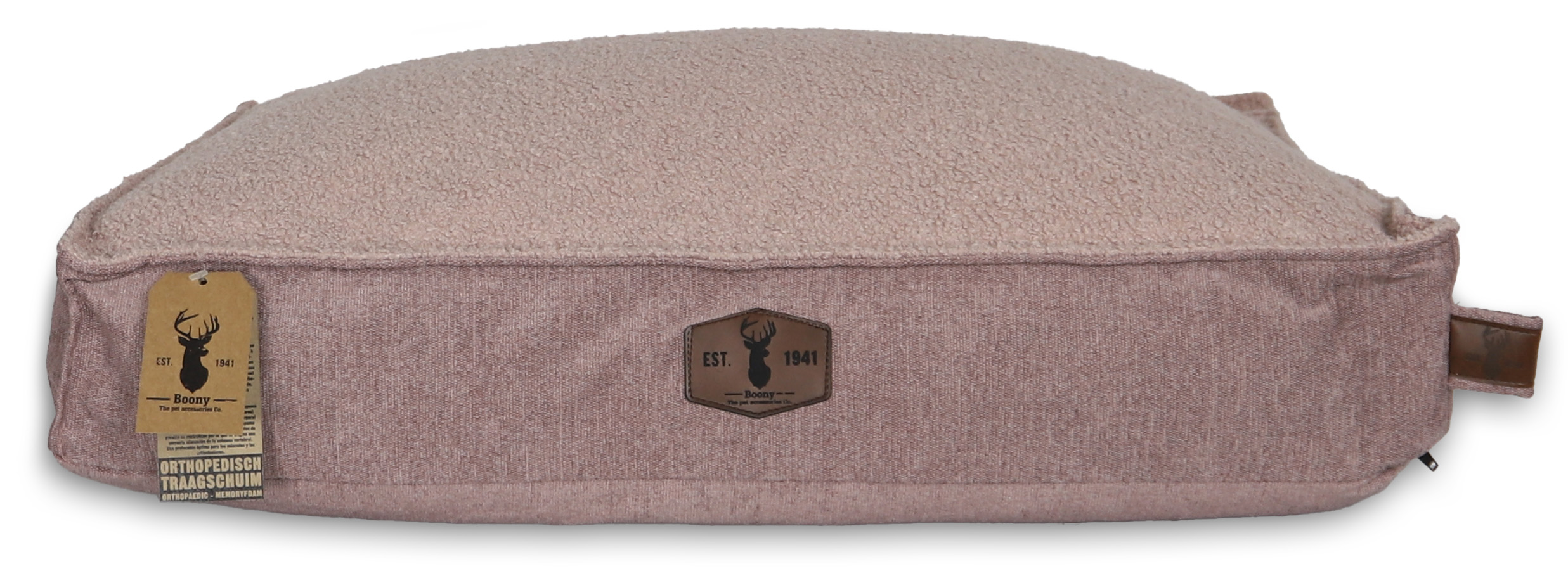 BOONY EST1941 PREMIUM LIGKUSSEN ORTHOPEDISCH MISTY ROSE 80X60CM