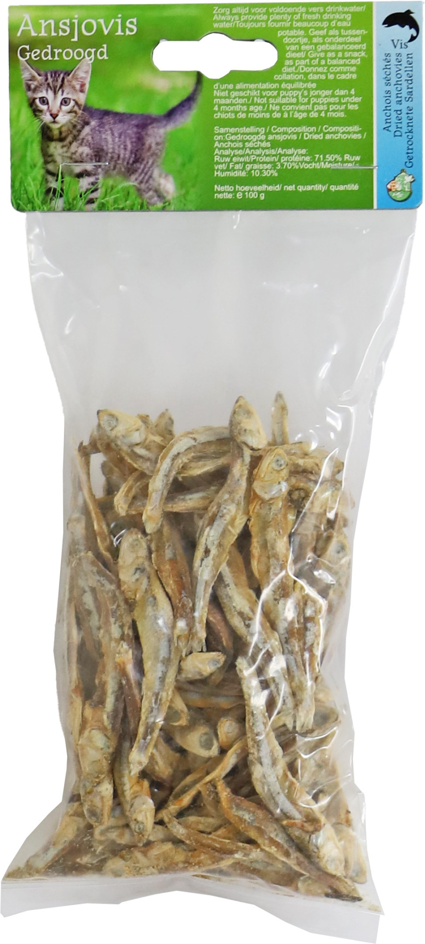 ANSJOVIS GEDROOGD IN ZAK