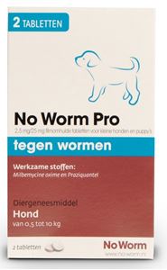 No Worm Pro Kleine Hond & Puppy 2 Tabl