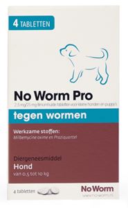 No Worm Pro Kleine Hond & Puppy 4 Tabl