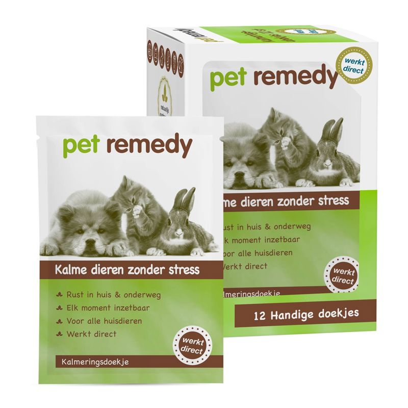 PET REMEDY KALMERENDE DOEKJES 12 ST