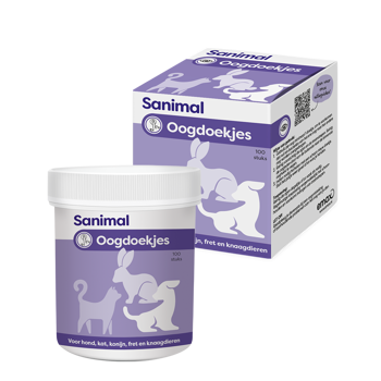 Sanimal Oogdoekjes 100 Stuks