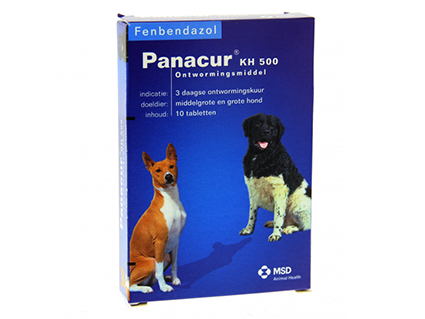 PANACUR KH 500MG HOND/KAT 10 TABL