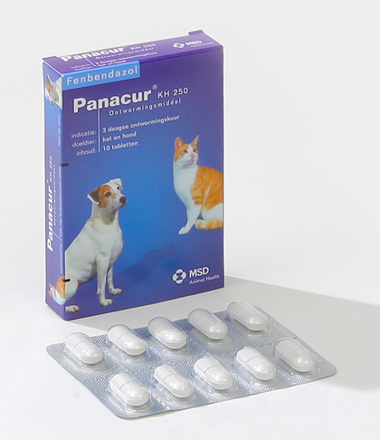 PANACUR KH 250MG HOND/KAT 10 TABL