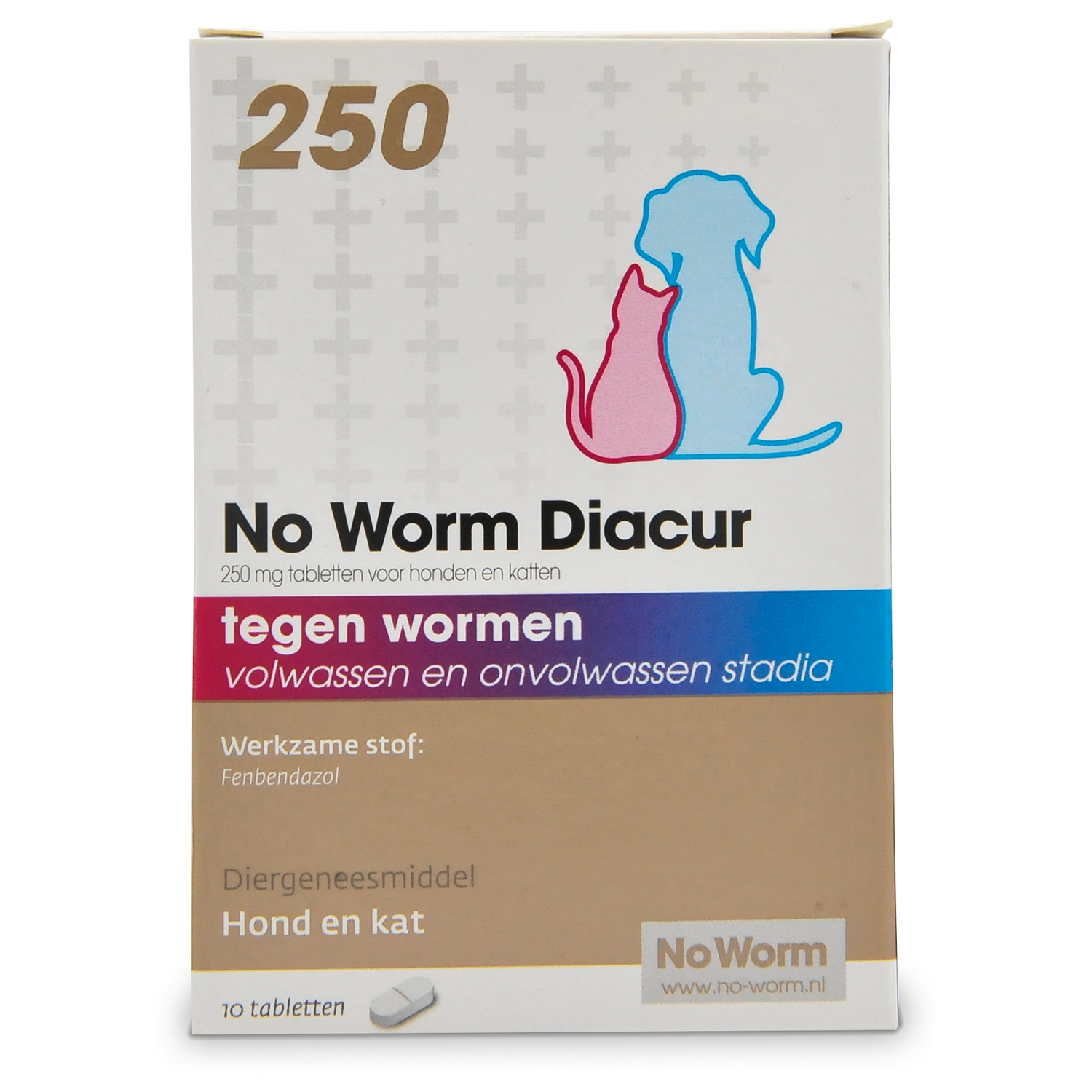 No Worm Diacur 250 10 Tabl