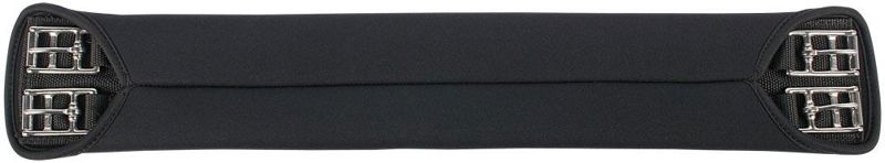 DRESSUURSINGEL, NEOPREEN GLAD ZWART 50CM