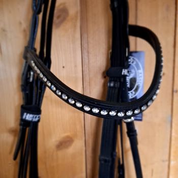 HOOFDSTEL GLAMOUR FULL ZWART-ZILVER