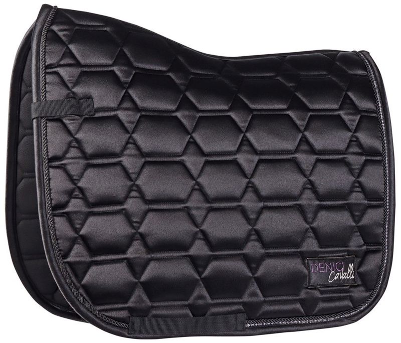 ZADELDEK SATIN DENICI CAVALLI AMETHYST FULL DR ZWART