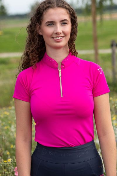 SHIRT JUST RIDE NIGHTSKY XL FUCHSIA