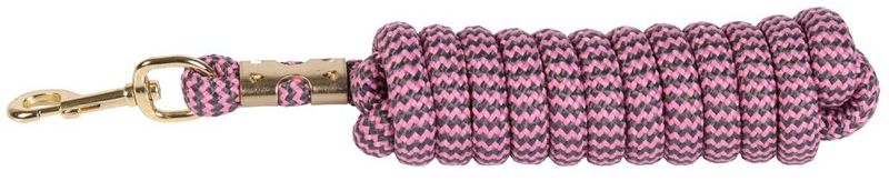 HALSTERTOUW MUSKETON GOUD 3M PINK-GREY