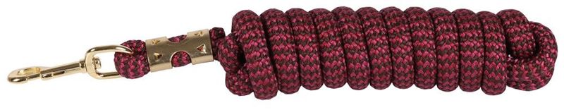 HALSTERTOUW MUSKETON GOUD 3M BORDEAUX-BROWN