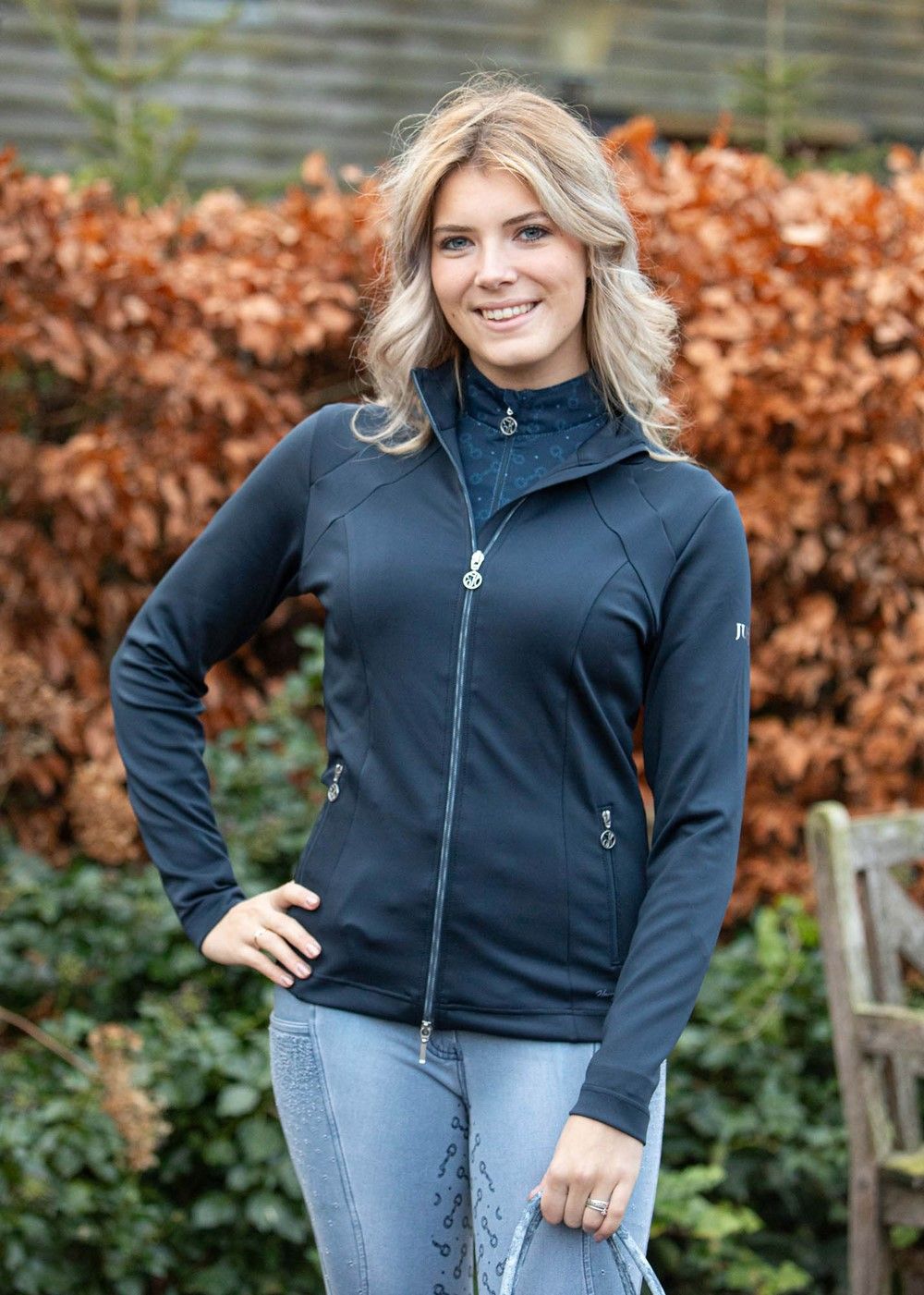 VEST JUST RIDE RETRO NAVY