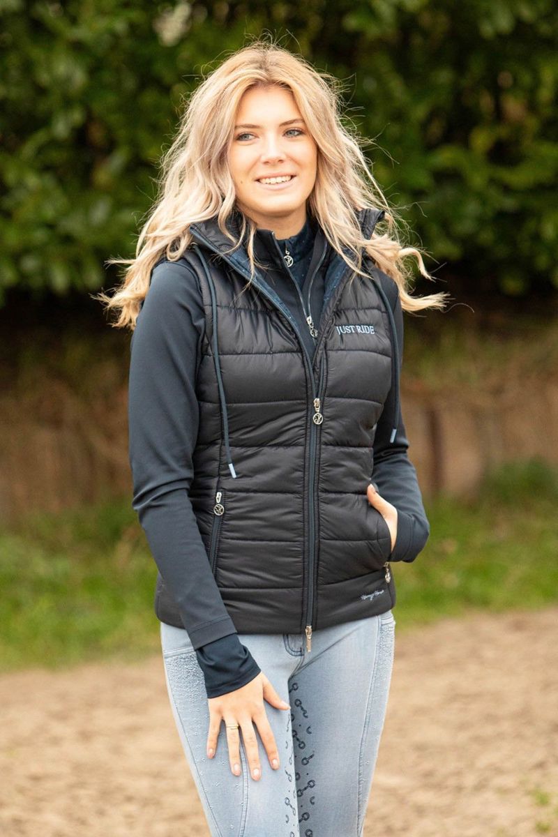 BODYWARMER JUST RIDE RETRO L NAVY