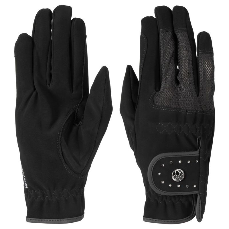 HANDSCHOENEN DOMY MESH CRYSTAL XS ZWART