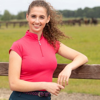 SHIRT CAPSLEEVE SPORTY BARBERRY