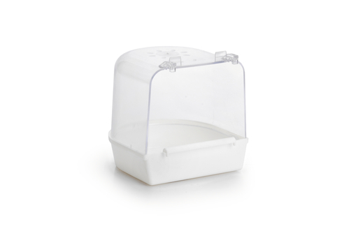 BADHUISJE ROND GROOT WIT PLAST