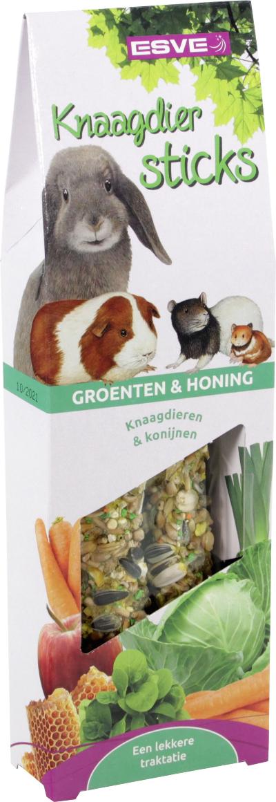 KNAAGDIERSTICKS GROENTEN EN HONING 2 ST