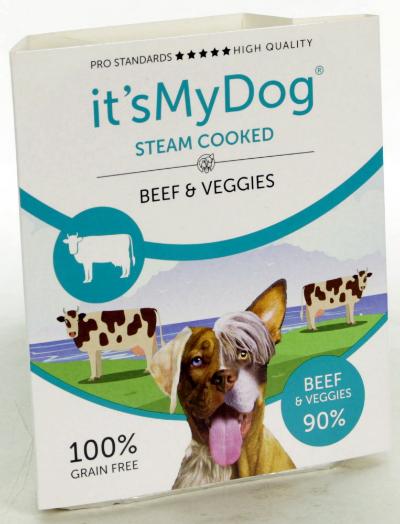 IT'S MY DOG STEAM COOKED BEEF & VEGGIES 7X395 GR